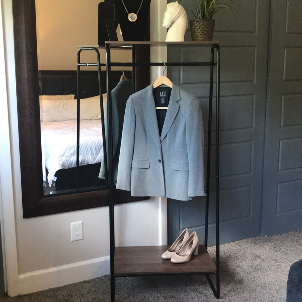 I.N.C. Grey blazer two button size 4 petite